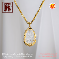 Mặt dây chuyền hình Phật - Vàng 24K