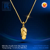 Mặt dây chuyền hình dép - Vàng 24K