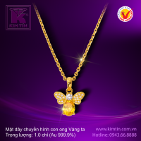 Mặt dây chuyền hình con ong - Vàng 24K