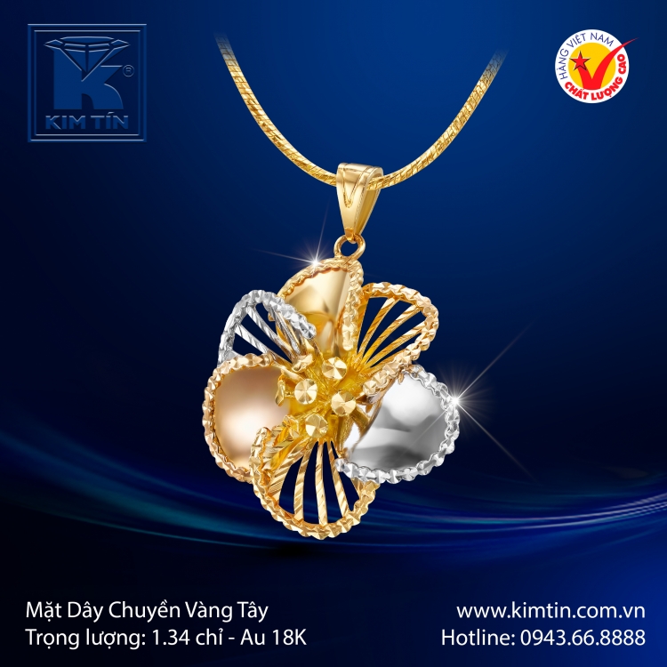 Mặt Dây Chuyền Vàng Tây 18K