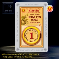 Nhẫn tròn trơn 24K ép vỉ mới