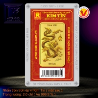 Nhẫn tròn trơn 24K ép vỉ mới