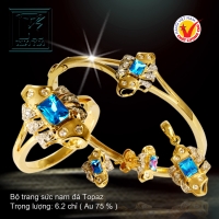 Bộ trang sức nạm đá Topaz