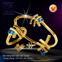 Bộ trang sức nạm đá Topaz