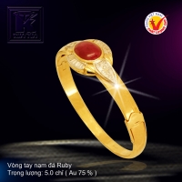 Vòng tay nạm đá Ruby