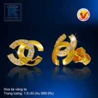 Hoa tai vàng 24k