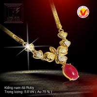 Kiềng nạm đá Ruby