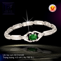 Lắc tay nạm đá Emerald