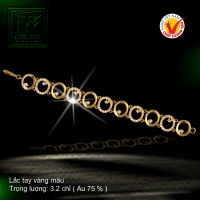 Lắc tay vàng 18 K