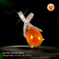 Mặt dây vàng màu 18K