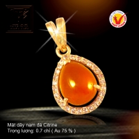 Mặt dây vàng màu 18K