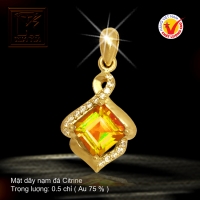 Mặt dây vàng màu 18K