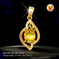 Mặt dây vàng màu 18K