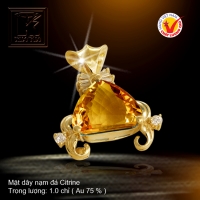 Mặt dây vàng màu 18K