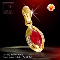 Mặt dây nạm đá Ruby