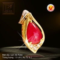 Mặt dây nạm đá Ruby