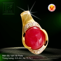 Mặt dây nạm đá Ruby