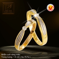 Nhẫn cưới vàng 18K