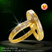 Nhẫn cưới vàng 18K