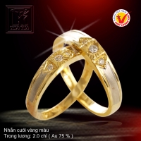 Nhẫn cưới vàng 18K