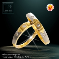 Nhẫn cưới vàng 18K