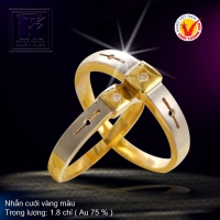 Nhẫn cưới vàng 18K