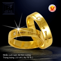 Nhẫn cưới vàng 18K