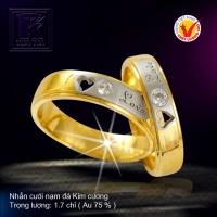 Nhẫn cưới vàng 18K