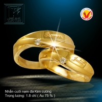 Nhẫn cưới vàng 18K