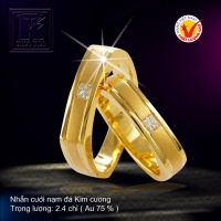 Nhẫn cưới vàng 18K