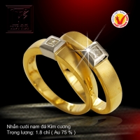 Nhẫn cưới vàng 18K