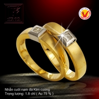 Nhẫn cưới vàng 18K