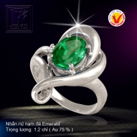 Nhẫn nữ nạm đá Emerald