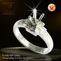 Nhẫn nữ vàng trắng 18K