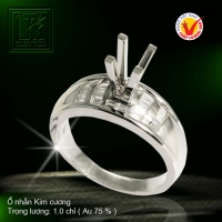 Nhẫn nữ vàng trắng 18K