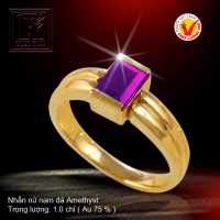 Nhẫn nữ nạm đá Amethyst