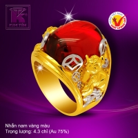 Nhẫn nam vàng 18k