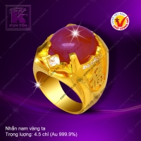 Nhẫn nam vàng 24K