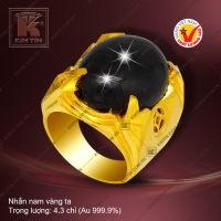 Nhẫn nam vàng 24K