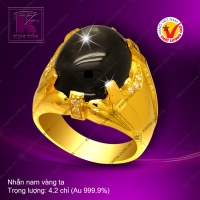 Nhẫn nam vàng 24K