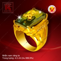 Nhẫn nam vàng 24K