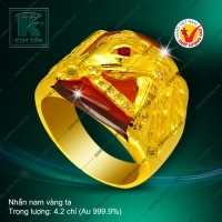 Nhẫn nam vàng 24K