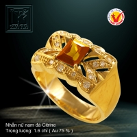 Nhẫn nữ nạm đá Citrine