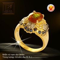 Nhẫn nữ nạm đá Citrine