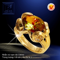 Nhẫn nữ nạm đá Citrine