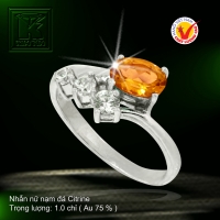 Nhẫn nữ nạm đá Citrine