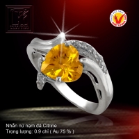 Nhẫn nữ nạm đá Citrine