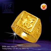 Nhẫn nam vàng 24K