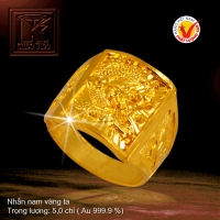 Nhẫn nam vàng 24K