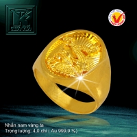 Nhẫn nam vàng 24K